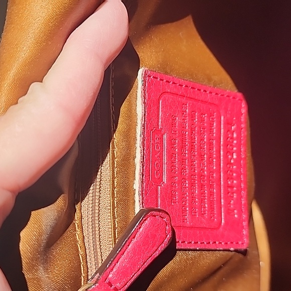 Coach Red Leather Handbag - Picture 4 of 15